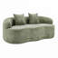Canapé courbé avec accoudoir rond, canapé à compression avec 2 coussins pour les petits espaces-892061830