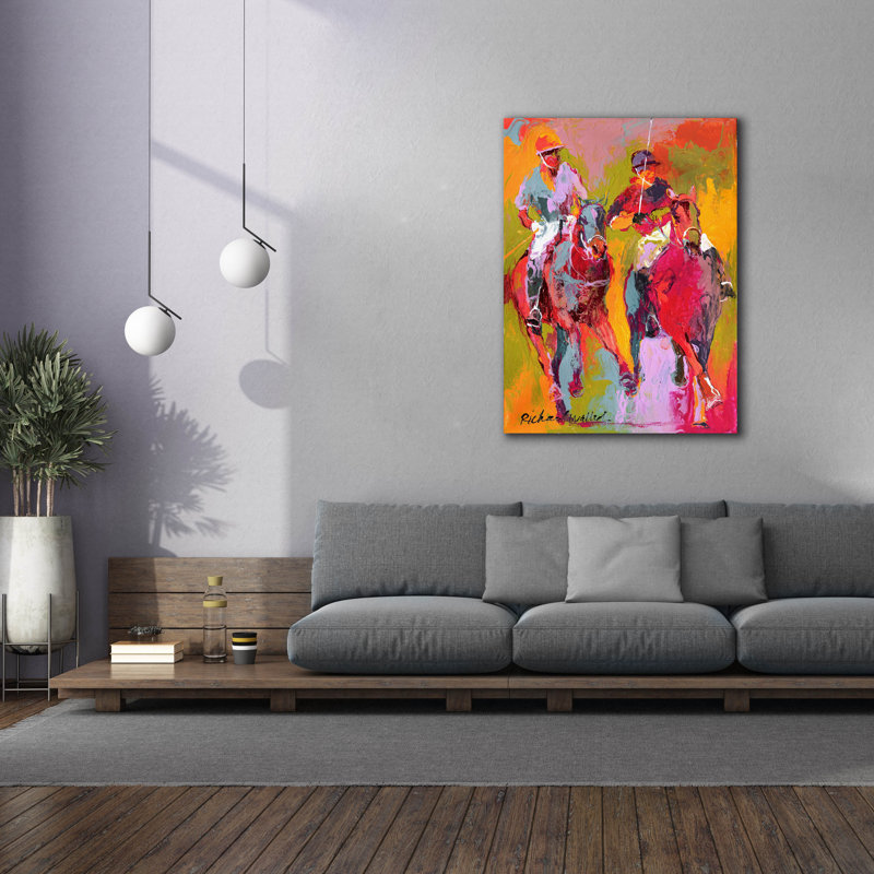 " Polo " by Richard Wallich, 54" H x 40" W x 1.5" D