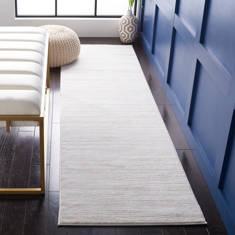 Tapis de couleur unie Ahitana Performance, Tapis de couloir 2 pi 2 po x 14 pi