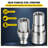 Flat Face Hydraulic Couplers 1/2'' Body 1/2'' NPT Thread, Skid