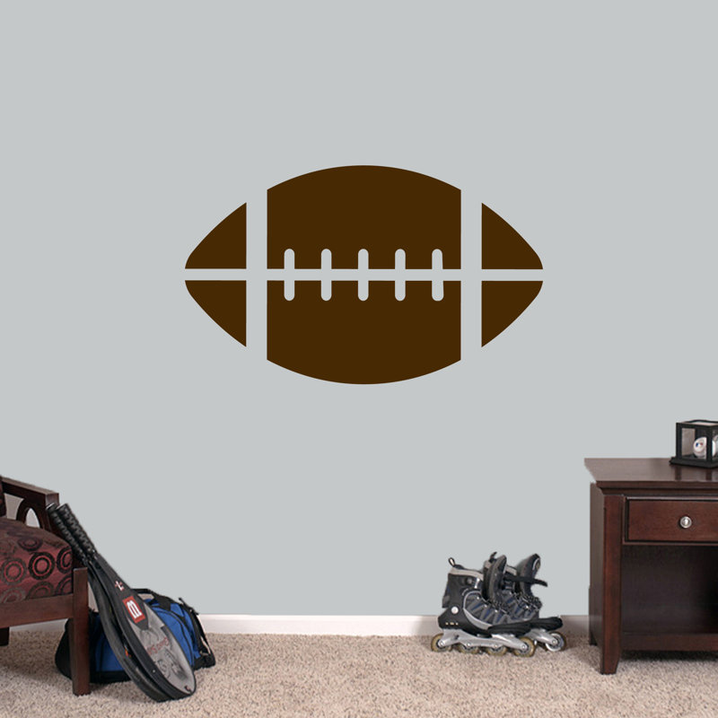 Décalcomanie murale football Haynes, Brun chocolat