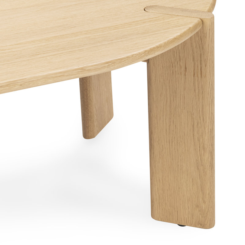 Kering Oak Wood Oval Coffee Table