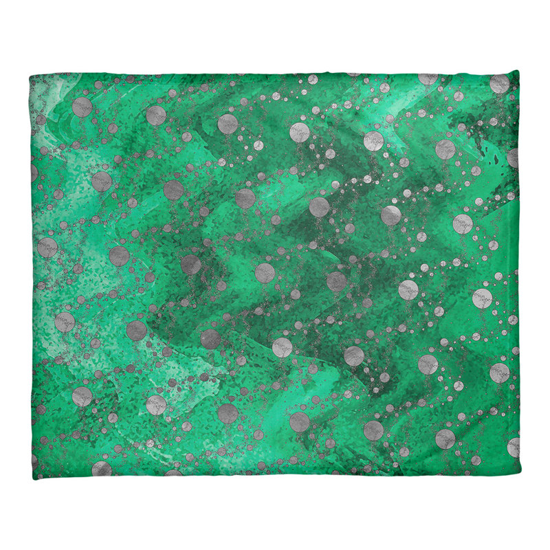 Couverture à étoiles Katelyn Elizabeth, l 32,5 po x L 42,5 po, Vert