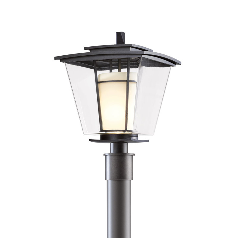 Beacon Hall 1 - Light 18.1" H Hardwired Lantern Head, Opal and Clear, Coastal Dark Smoke