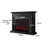 Black Rubber Wood Landscape Electric Fireplace-108190541