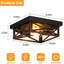Plafonnier encastré carré 2 lumières bronze-1759379385-1759379391