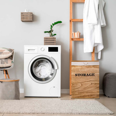 Wood Laundry Set with Handles