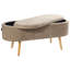 OKLAHOMA Chenille Upholstered Storage Bench