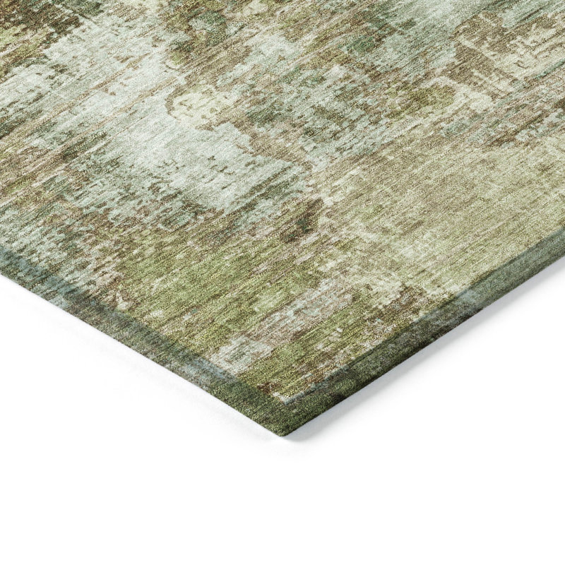 Machine Washable Indoor/Outdoor Efimenko ACN2300 Abstract Rug, Runner 2'3" x 7'6"