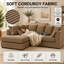 4 Seater Corduroy Sofa & Chaise-135004214
