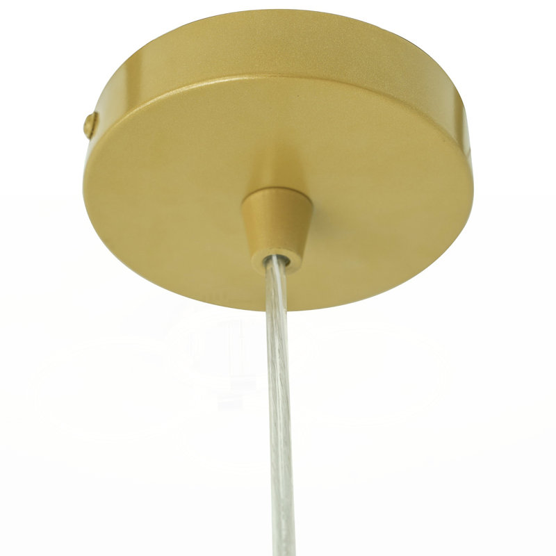 Charmante lampe suspendue avec un mélange exquis de matériaux pour un éclairage élégant