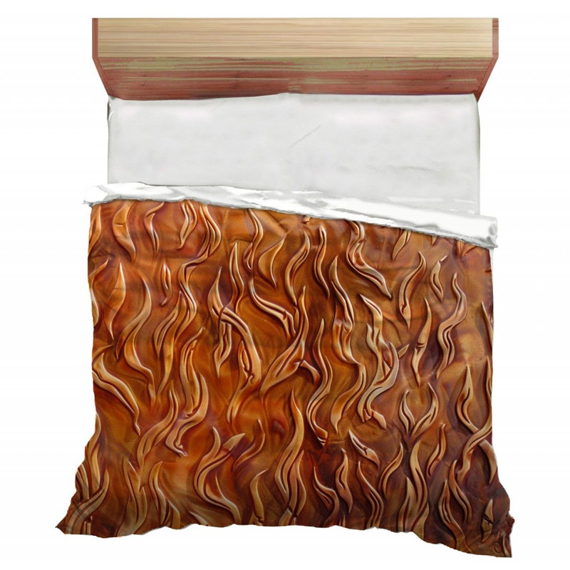 Trendy Floral Plush Microfiber / Polyester Comforter, King Comforter