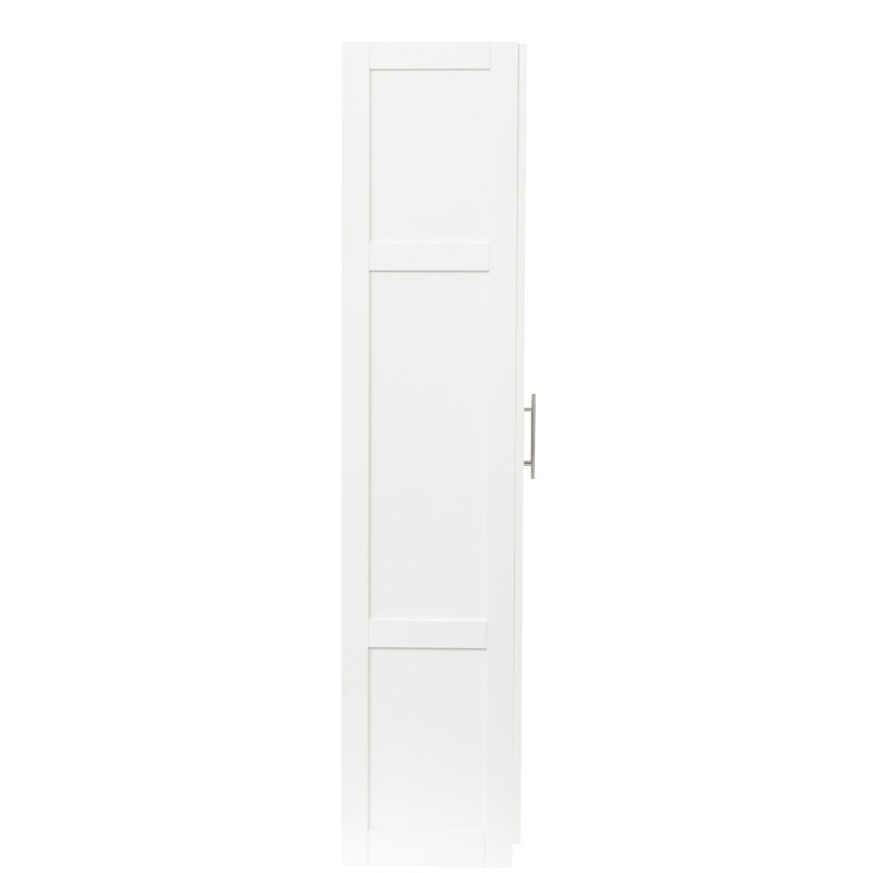 4 unités de rangement pour garde-robe et cuisine blanches, 2 portes, 3 cloisons, finition 2 portes avec zones, fabriquée avec des matériaux de qualité, facile à nettoyer rapidement