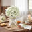 Metal Table Vases With Burlap Bow 6 Pcs