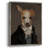 Refined Fido Framed Print - Solid Wood-1486969534