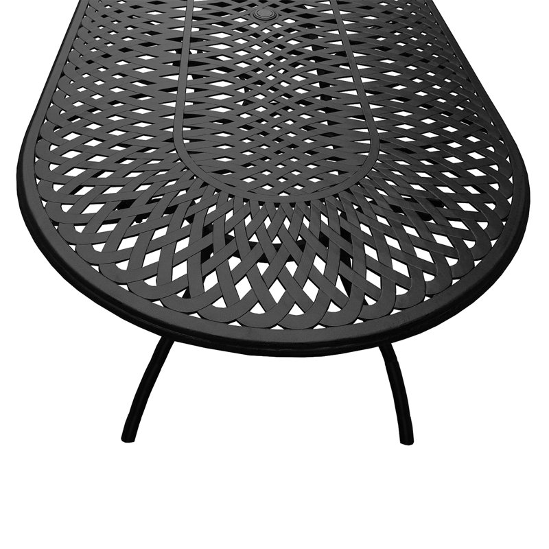 Melle 8 - Person Patio Dining Set with Oval Table