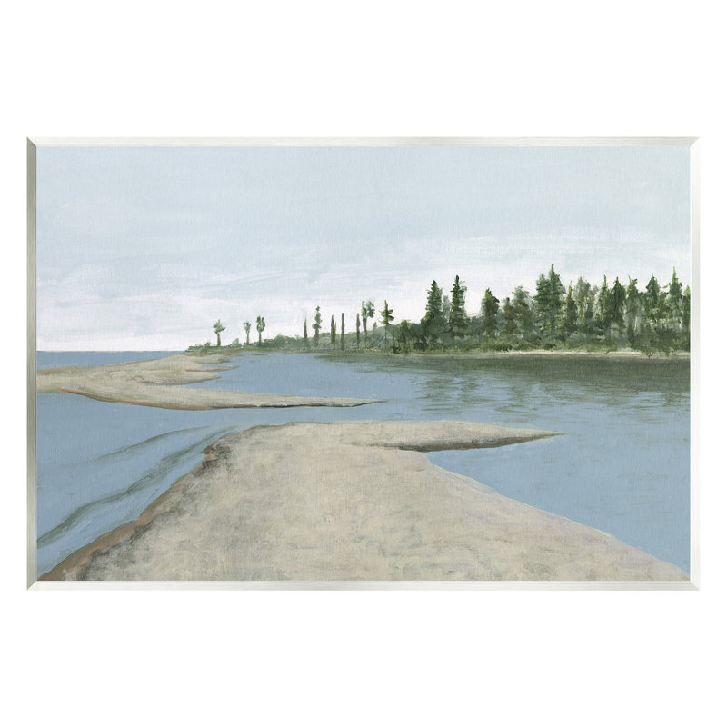 «Lake Waterfront Scenery» par Michael Willett, H 13 po x l 19 po x P 0,5 po