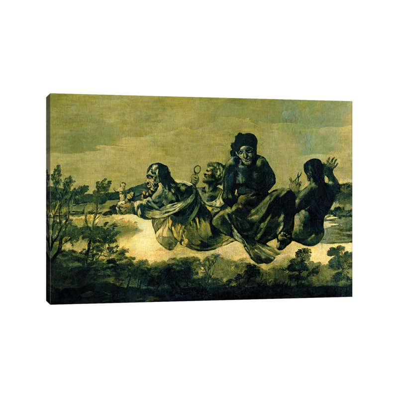 The Fates, 1819-23 by Francisco Goya - Wrapped Canvas Painting, 66.04 cm H x 45.72 cm W