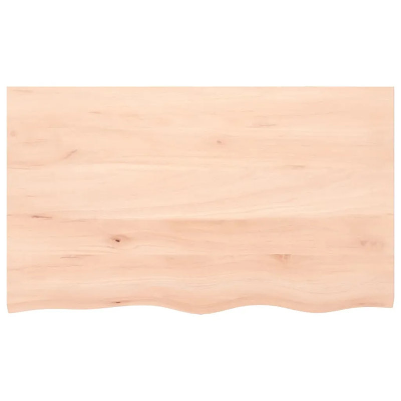 Flagstaff Oak Solid Wood Floating Shelf, 6cm H x 100cm W x 60cm D