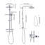 Chrome-Plated Bathroom Thermostatic Shower Mixer Set