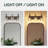 3-Light Dimmable Vanity Light With Geometric Patterned Glass-125104600