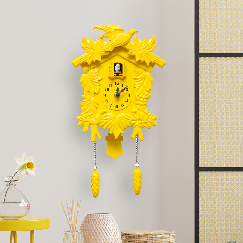 Pinkerton Wall Clock, Yellow