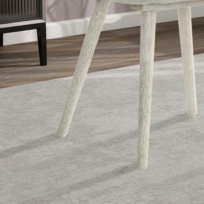 Ensemble de 2 chaises de salle à manger de style rustique moderne, Blanc