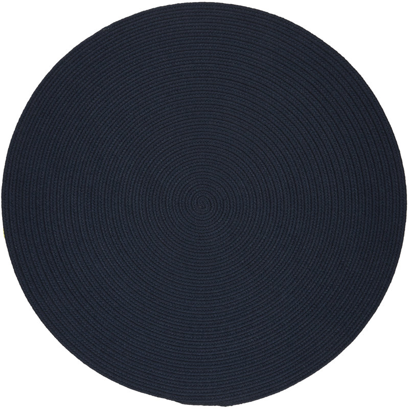 Smyth Hand Braided Synthetic Rug, Round 8'
