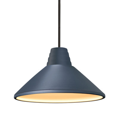 Luminaire suspendu conique à 1 lumière Halvard