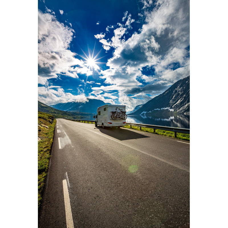 Family Vacation Travel RV by Cookelma - Wrapped Canvas Print, 122cm H x 81cm W