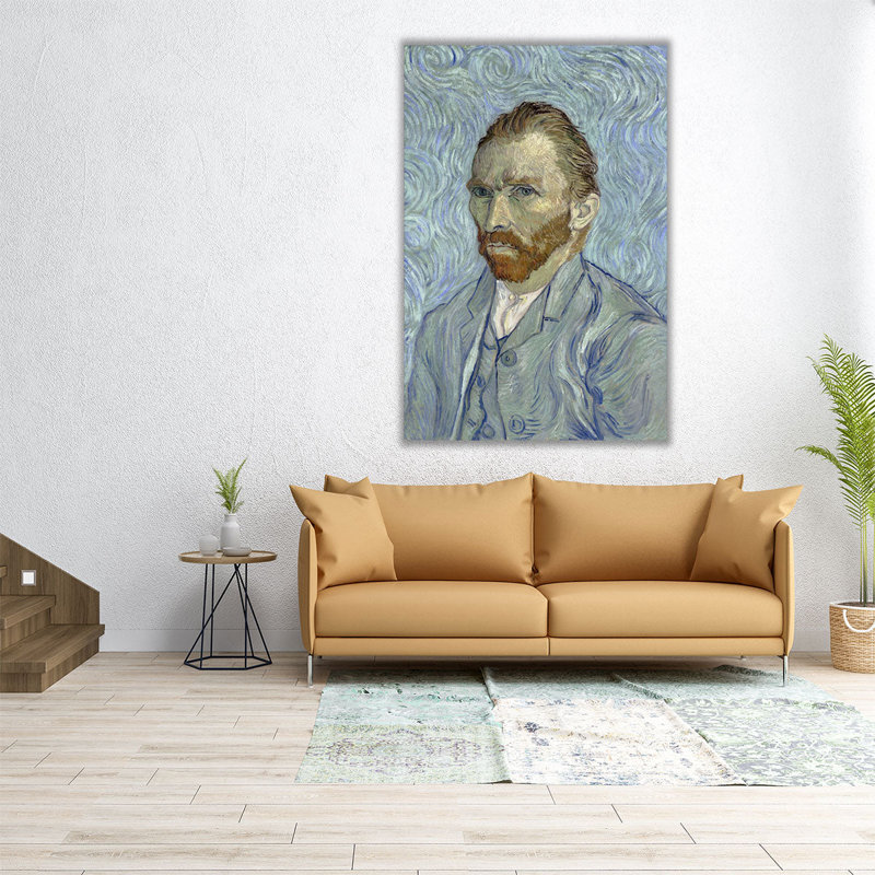Autoportrait de Vincent Van Gogh, 1889 - reproduction d'art sur toile, H 48 po x l 32 po