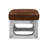 22.44'' Genuine Leather Rectangle  Ottoman&Pouf with nailhead trim-924334126