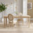 Paramveer Upholstered Dining Chairs with Round Back & Carved Legs