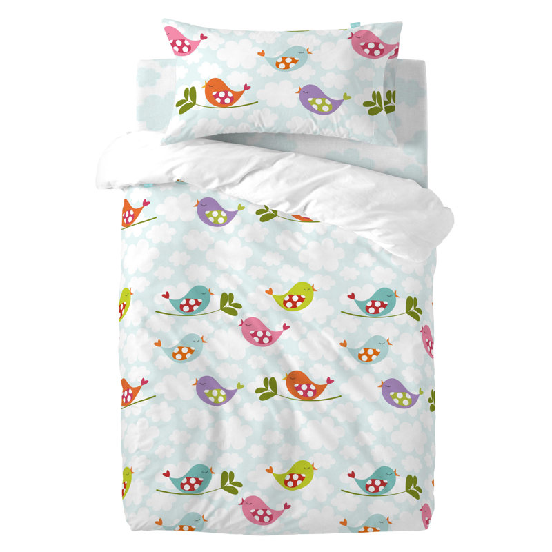 Greenacres Cotton No Pattern Duvet Cover with Pillowcases, 115 x 145cm Duvet Cover + 1 Pillowcase (40 x 60)