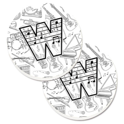 Sous-verre musical letter note