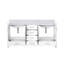 Meuble-lavabo double blanc 72 po X P 22 po D, avec plateau en marbre de Carrare-375703523-375703521-375703544