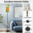  68.5" Standing Floor Lamp Seamless Jungle animals Hand drawn For kids Dimmable Metal Pole Lamp with Linen Lampshade LED Bulb Included