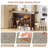 Modern 2-Tier Bar Table Footrest Home Bar Unit Corner Mini Coffee Bar Cabinet Kitchen Pub-1846060482