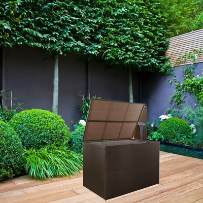 17 Stories Melika 150cm W 1200L Wicker Deck Box