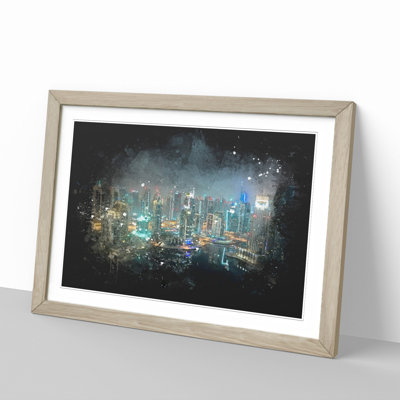 Dubai Skyline Vol.3 - Picture Frame Graphic Art