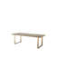 Borghese Solid Oak Dining Table-38230528-38230529