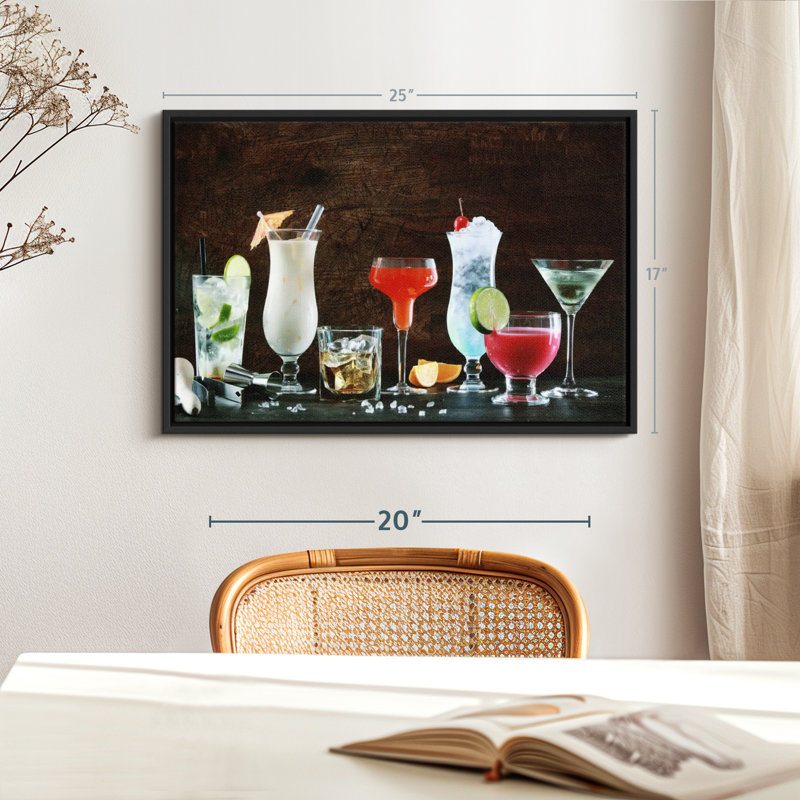 Impression sur toile Cocktail Spread, H 17 po x l 25 po