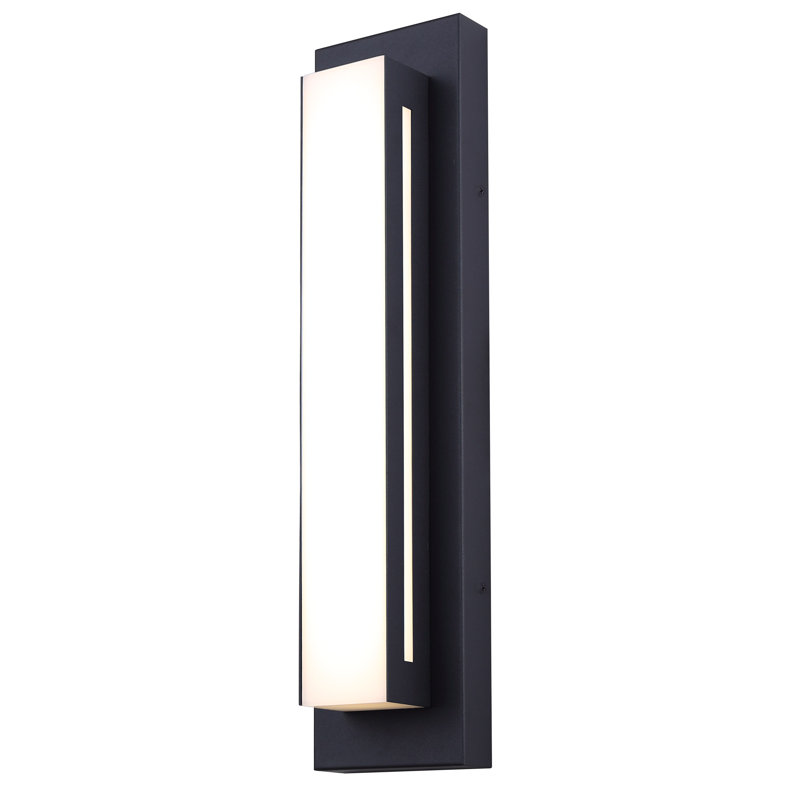 Rylee LED Integrated Outdoor Lantern Light, Black Finish