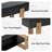 63 Inch Solid Wood TV Stand, Black-809461793