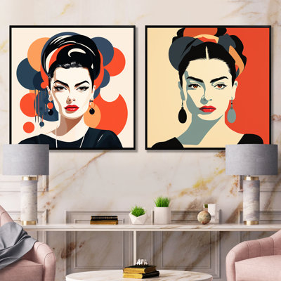 Ensemble de 2 reproductions d'art mural Frida