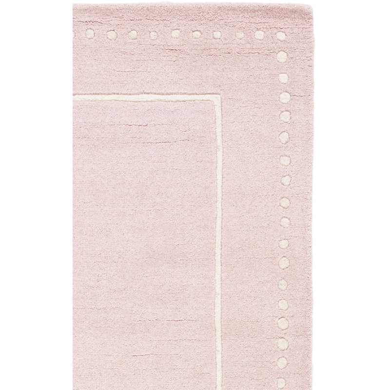 Tapis beige en laine touffeté à la main Cruz, Rectangle 8 pi x 10 pi