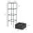 Galvanized Raised Garden Bed, 24" X 24" X 11.75" Outdoor Planter Box With Trellis Tomato Cage And Open Bottom For Climbing Vines, Vegetables, Flowers In Backyard, Garden, Patio-1530565619