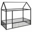 Structure de lit en métal avec clôture-753453247