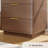 Cota 19.6" Thickened Nightstand Set Of 2, 3 Drawer Bedside Table, Wooden End Table W/storage, Modern Curved Profile Design, Mid Century Night Stand For Bedroom, Living Room, Dark Walnut-942054288
