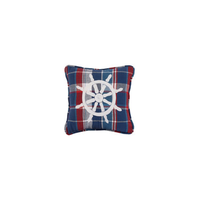 Coussin décoratif en coton brodé pique-nique